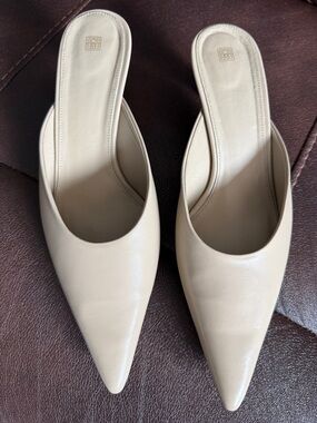TOTÊME SATIN MULES - IVORY